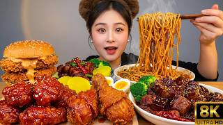 ASMR Chinese Food Mukbang: Braised Pork Belly & Rice, Spicy Noodles! Massive Eating Videos | 食べ | 吃播