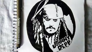 Pirates of the Caribbean: On Stranger Tides  Jack Sparrow Stencil Art screenshot 5