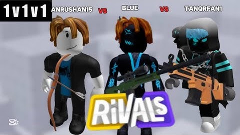 DOING A 1v1v1 WITH MY BROTHER AND HIS FRIEND in Roblox rivals