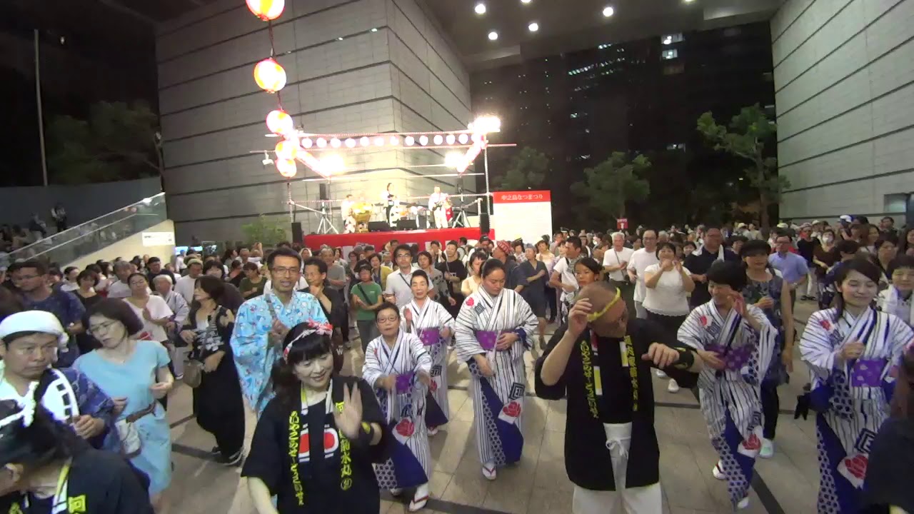 中之島なつまつり2019   河内家菊水丸 / 河内音頭で夜をぶっ飛ばせ etc【後半】まめかち踊りで大盛り上がり！