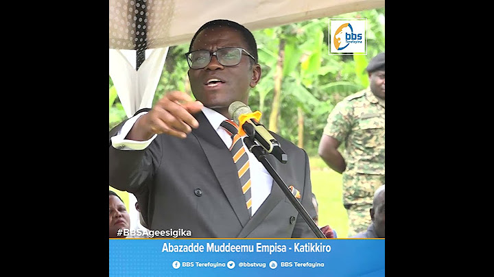 Katikkiro atabukidde abazadde abaweddemu empisa nga baagala okulaga ssente. #BBSKATI