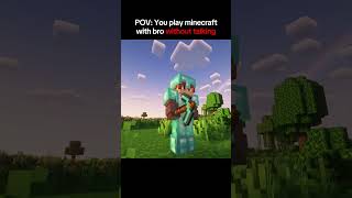 POV: Playing in Complete Silence🤫#minecraft #relatable #trending #viral #gaming #funny ||