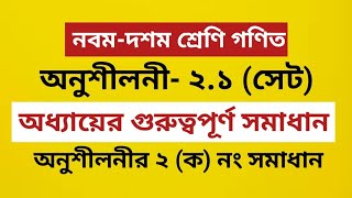 সেট ও ফাংশন | SSC Dakhil General Math Chapter 2.1 Solution no 2 |অনুশীলনী ২.১ এর ২ (ক)নং |Class Nine