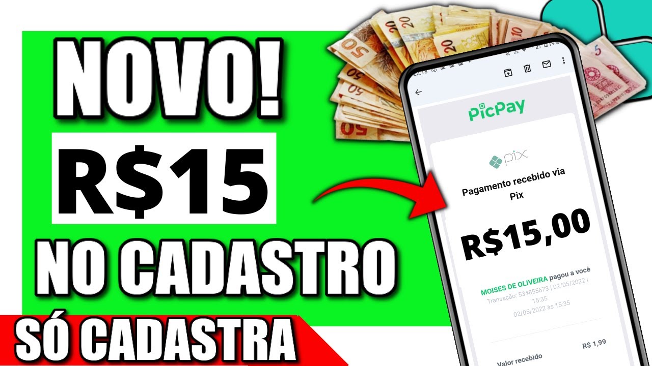 🤑[Cadastre e Ganhe R$15] via Pix! APLICATIVO PAGANDO POR CADASTRO 2022 (Ganhar Dinheiro na Internet)