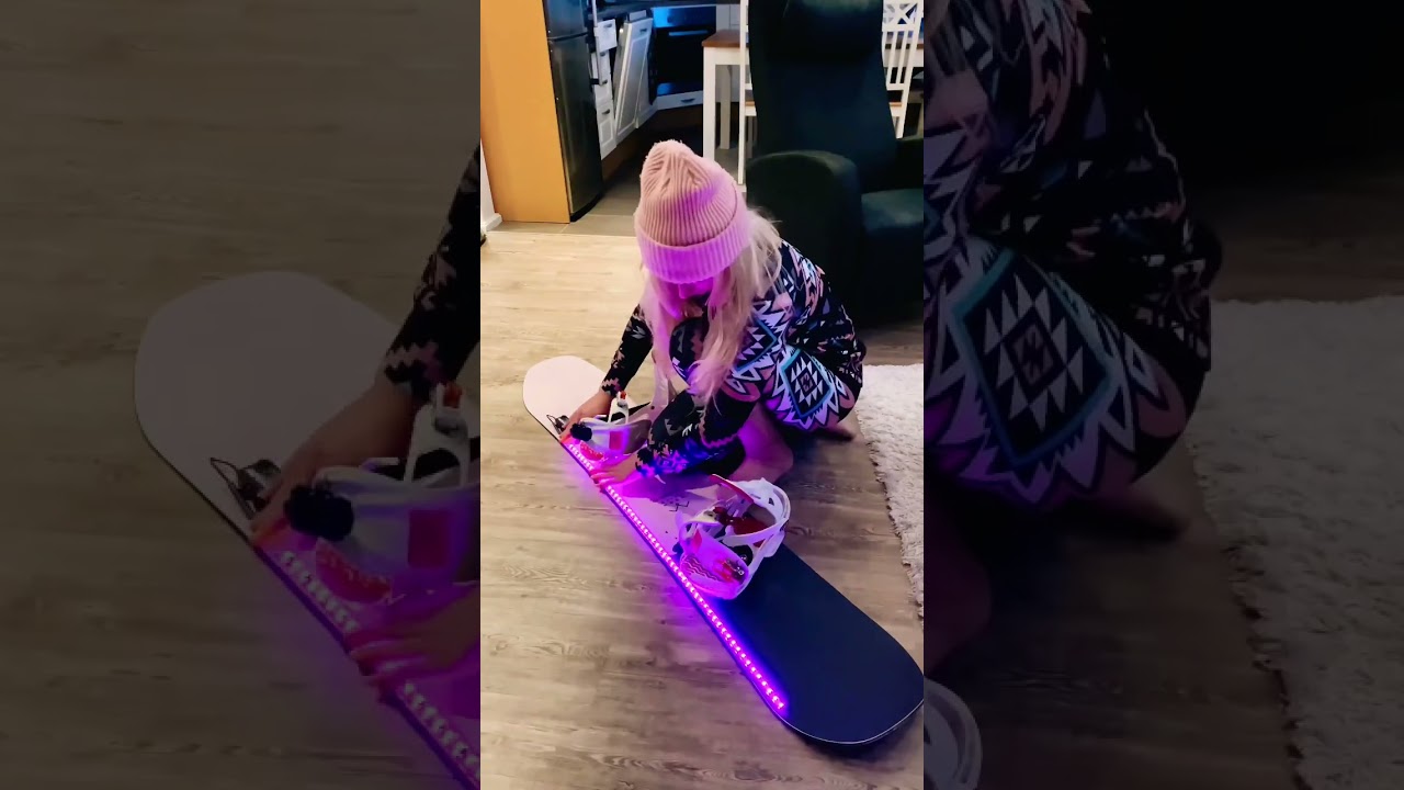LED Snowboard System ✨- ActionGlow just hits different