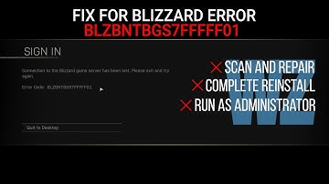 Call of Duty Warzone fix for Blizzard Error BLZBNTBGS7FFFFF01 - Dec 2021/Krampus Update