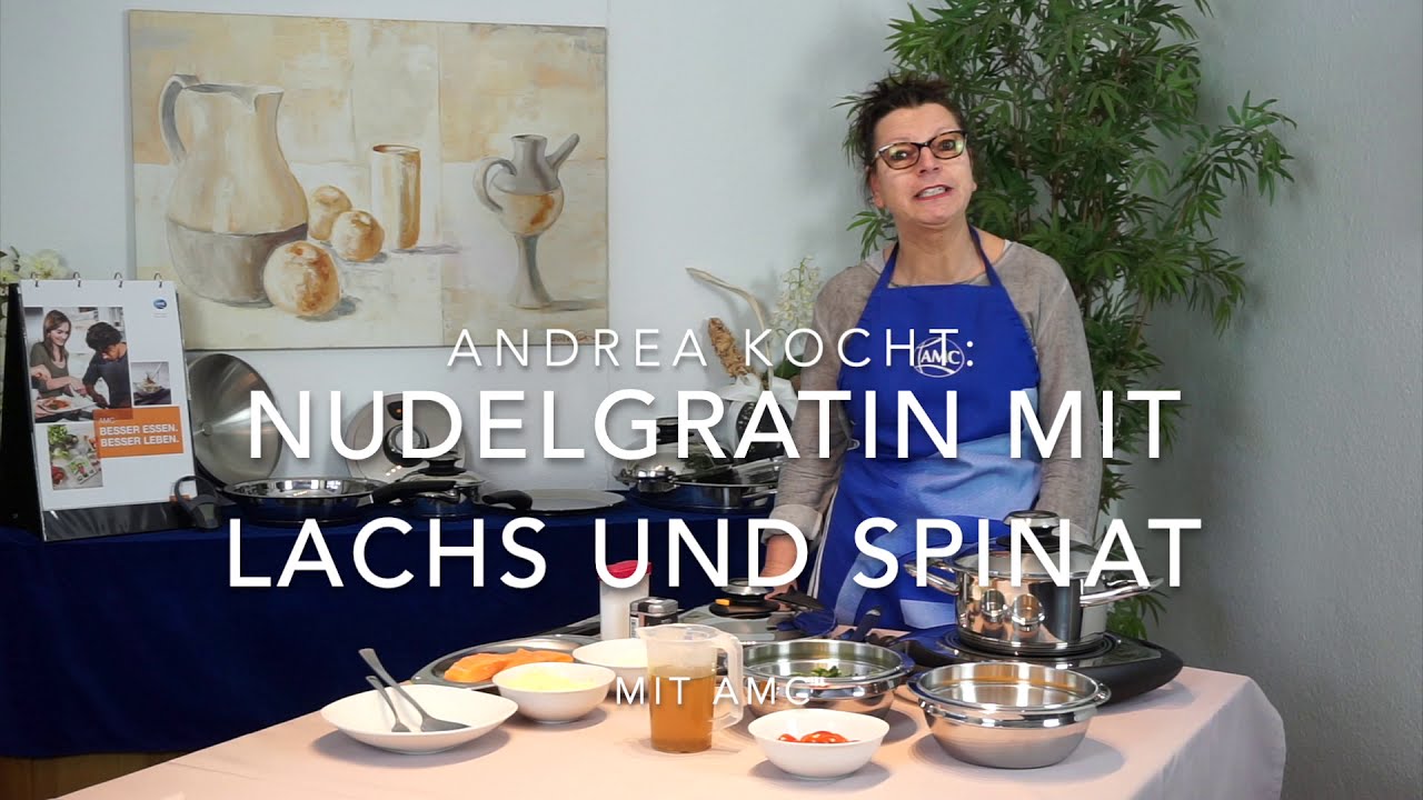 Andrea kocht: Nudelauflauf mit Lachs und Spinat