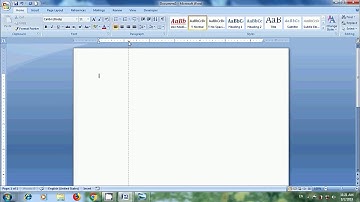 Word 2007: How to set tabs in word document