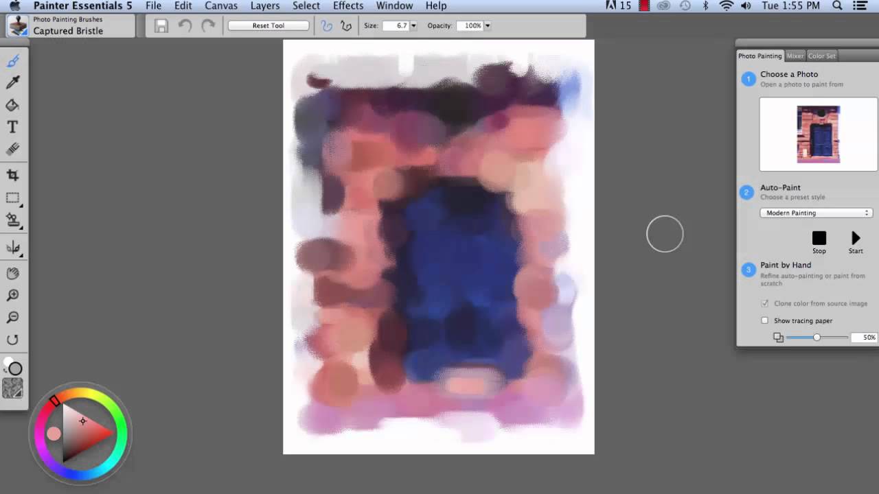 photo painting in painter essentials using acrylics oils and