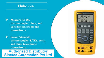 Fluke 724 Temperature Calibrator - Sinetec Automation Pvt Ltd
