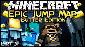 Minecraft: Epic Jump Map: Butter Edition - Part 3 - Squid BOSS!
