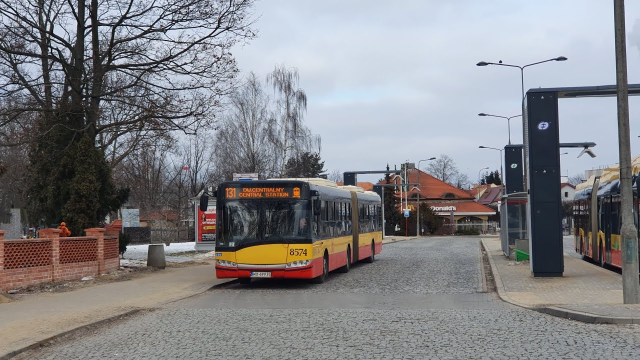 [131] MZA Warszawa - Przejazd SU18 III #8574 na linii 131➡️ Wilanów 