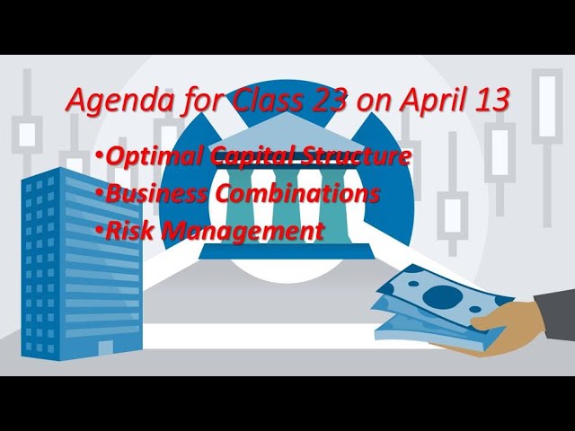 UTSA Business Finance Class 23 April 13, 2021
