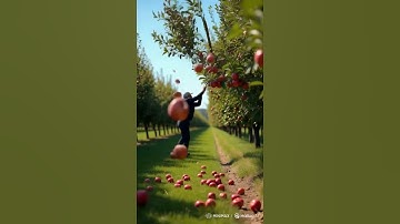 This Man is Shaking Trees to Harvest Apples – The Results Are Amazing!