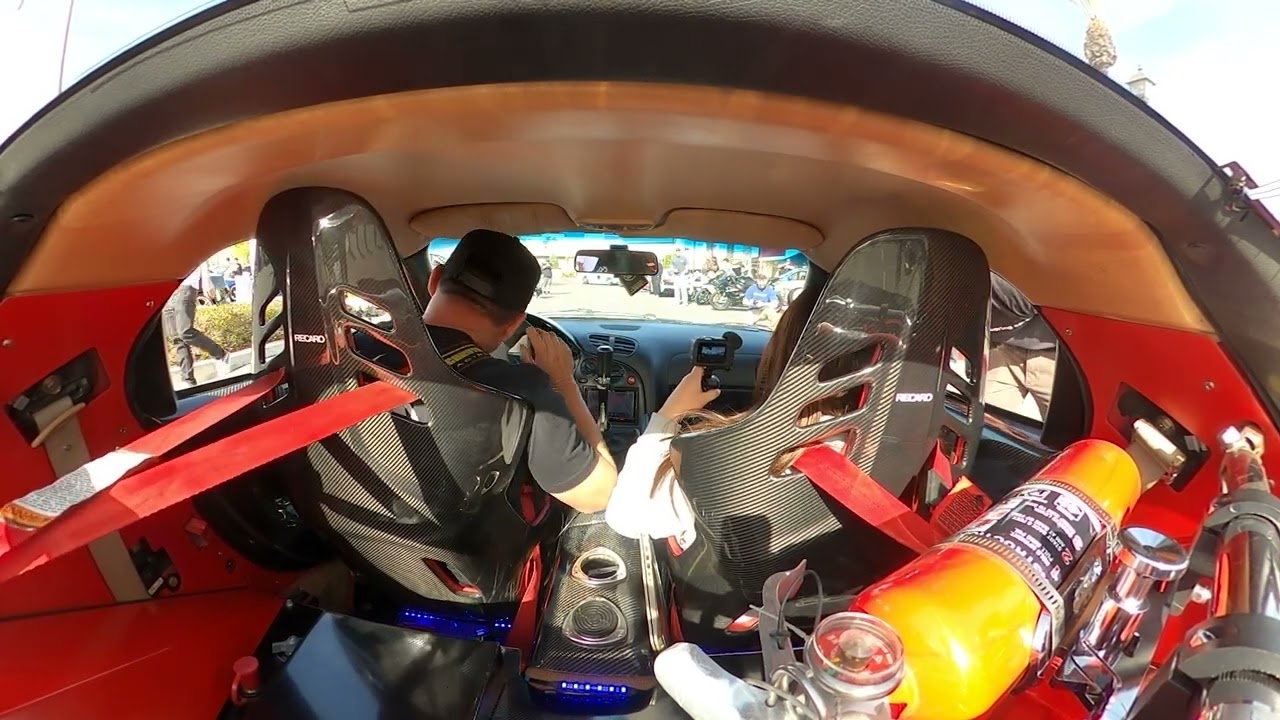 Cars and Coffee meet asked if my RX7 shoots flames???