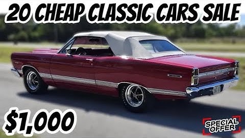 20 Cheap Classic Cars! Up for Sale by Owners, Today