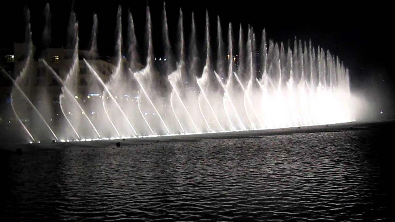dubai water fountain show..... YouTube