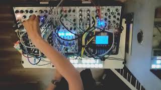 Live performance on modular synth (experiment with fast sequences)