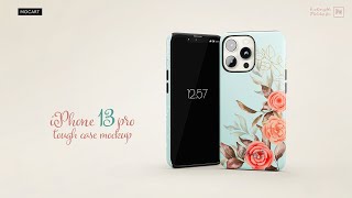 Iphone 13Pro case mockup instruction by Mocart