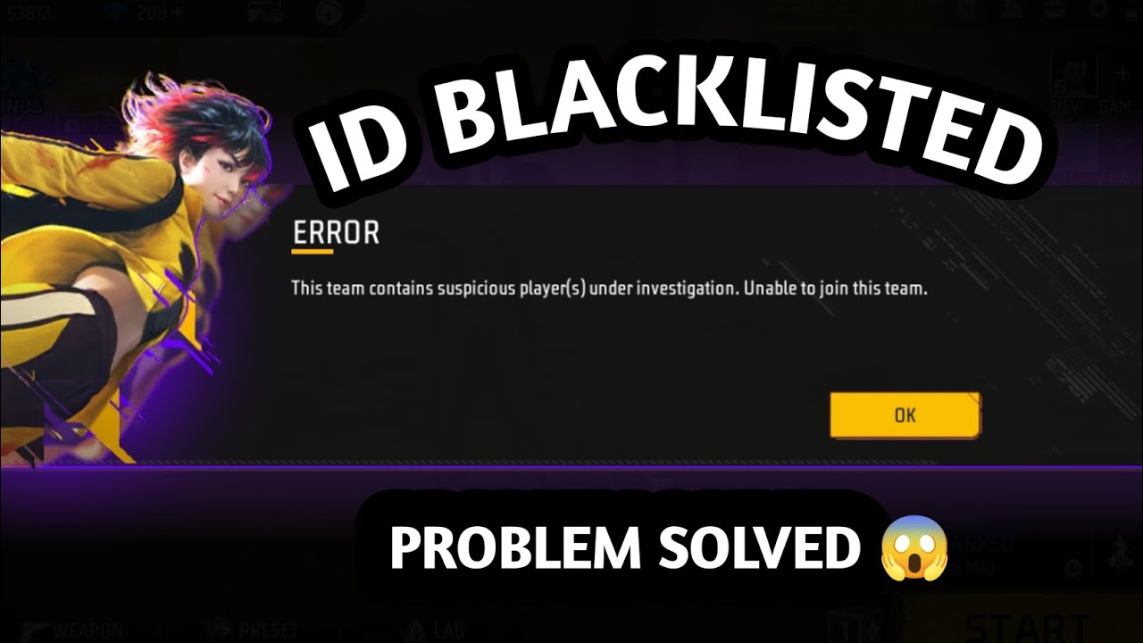 ID BLACKLIST PROBLEM SOLVED 100% 😱 FREE FIRE ID UNBLACKLIST KESE KARE ⁉ ...