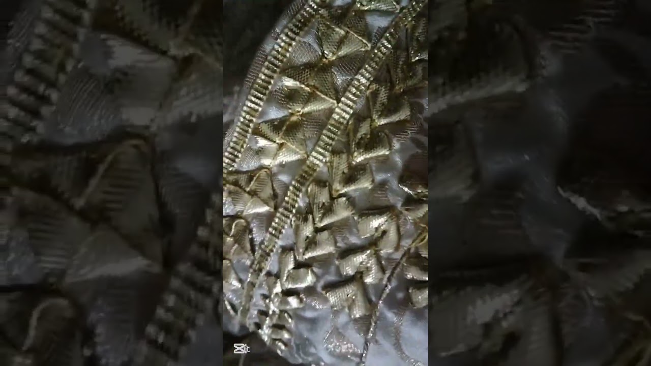 heart shape gottapatti work design 