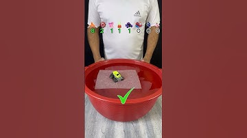 TRY TO GUESS HOW MANY TISSUE PAPER IT TOOKS! #satisfying #asmr #experiment #water