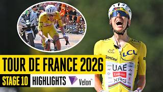 An impressive solo victory 😲 Tour de France 2026 Stage 10 Highlights