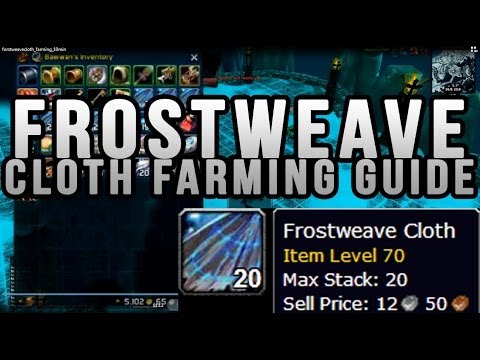 5.4 FROSTWEAVE CLOTH / 1000/Hour / Infinite Dust & Gold Farm - 10Mins