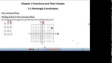 Pre-Calculus 1-1 Rectangular Coordinates
