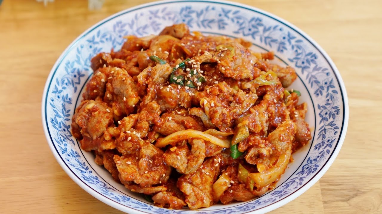 차승원 제육볶음 레시피 Cha Seung Won spicy stir-fried pork recipe