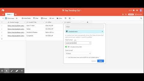 How to filter the column in airtable