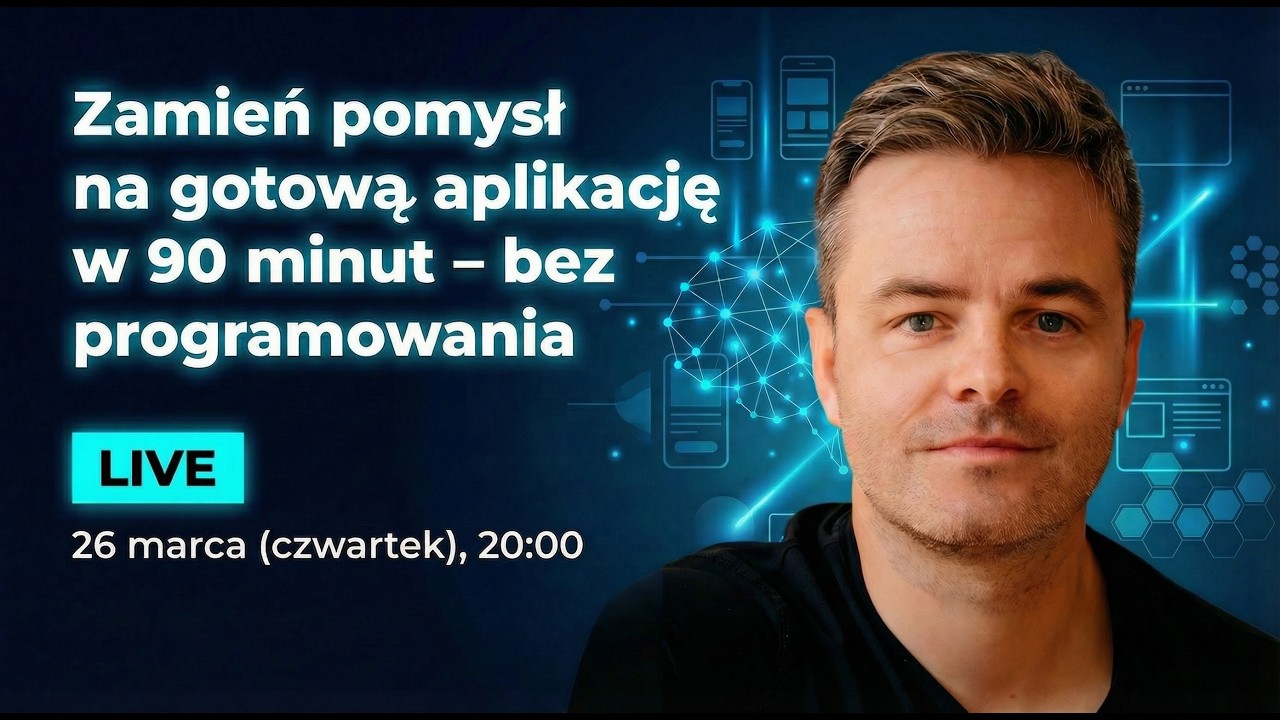 Zamień pomysł na gotową aplikację w 90 minut - bez programowania