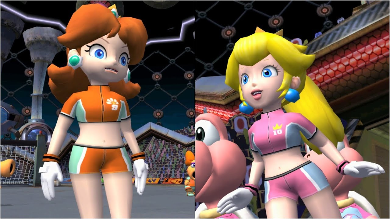 Super Mario Strikers - Daisy vs Peach - GameCube Gameplay (4K60fps)