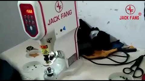 Jack Fang Servo Snap Button Machine With Safety Device I Jeans Button Riveting Machine
