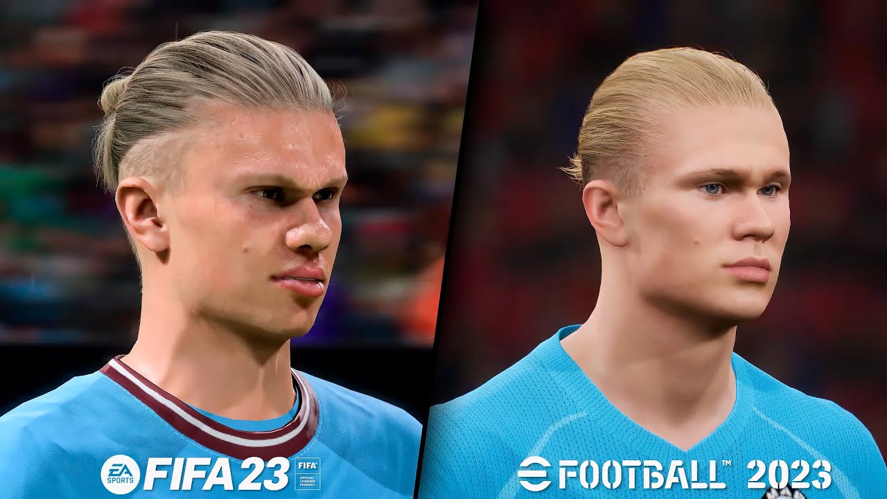 FIFA 23 vs eFootball 2023 - Faces Comparison HD 