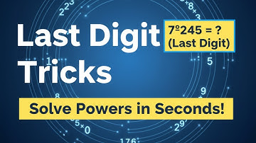 Last Digit & Unit Digit Tricks | Power & Multiplication Shortcuts | Maths for Competitive Exams