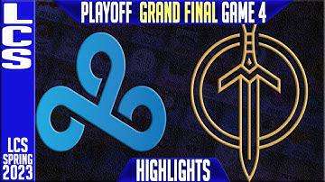 C9 vs GG Highlights Game 4 | LCS Spring 2023 Playoffs GRAND FINAL | Cloud9 vs Golden Guardians G4