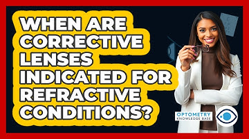 When Are Corrective Lenses Indicated For Refractive Conditions?