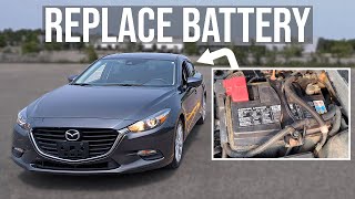 How To Easily Replace The Battery - Mazda 3 2014-2018