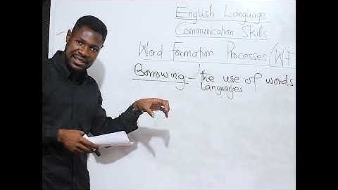 Word Formation Processes - Part 2