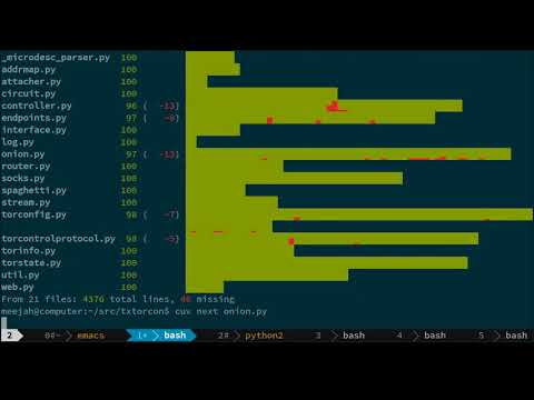 cuv'ner: Python terminal test-coverage