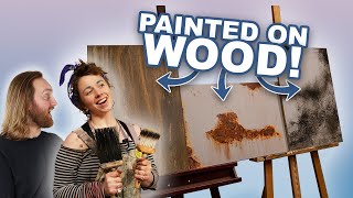 Scenic Painter Shows How To Scenic Paint - Faking Rust, Mould and Woodgrain!