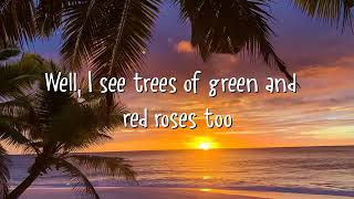 Israel 'IZ' Kamakawiwo'ole   Somewhere Over the Rainbow Lyrics # Lyrical Video