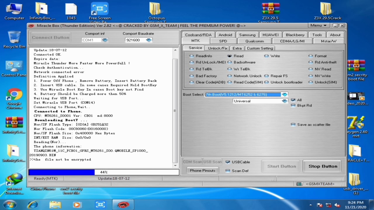 Qmobile SP1000 Flash File Read & Write Done With Miracle Thunder 2020