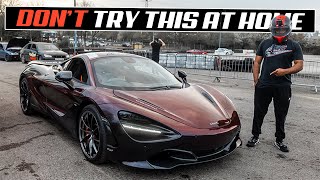Trying To Not Crash My Mclaren 720S Drifting