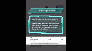 TAKLIMAT TATACARA PENGISIAN BORANG PERJANJIAN
