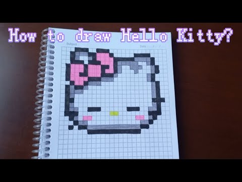 Hello Kitty Pixel Art - How to draw Hello Kitty? #hellokitty #pixelart 