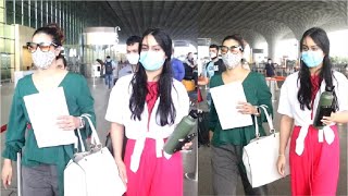 Kajol & Daughter Nysa Devgan IGNORE Media At Mumbai Airport