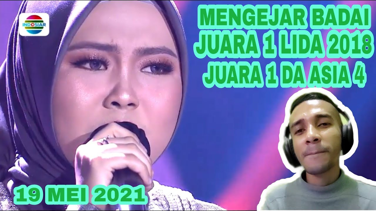 Selfi mengejar badai perform LIDA 2021 serasa kompetisi lagi banyak cengkok dilagu ini | REACTION