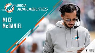 Mike McDaniel meets with the media | Miami Dolphins